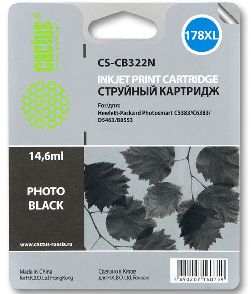 Картридж Cactus CS-CB322N 178XL фото-черный совместимый аналог hp 178XL