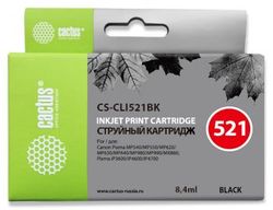 Картридж Cactus CS-CLI521BK черный для Canon