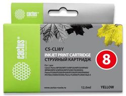 Картридж Cactus CS-CLI8Y желтый для Canon