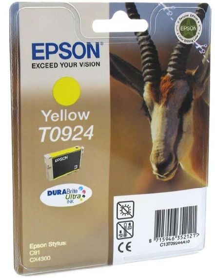 Картридж Epson T0924 желтый